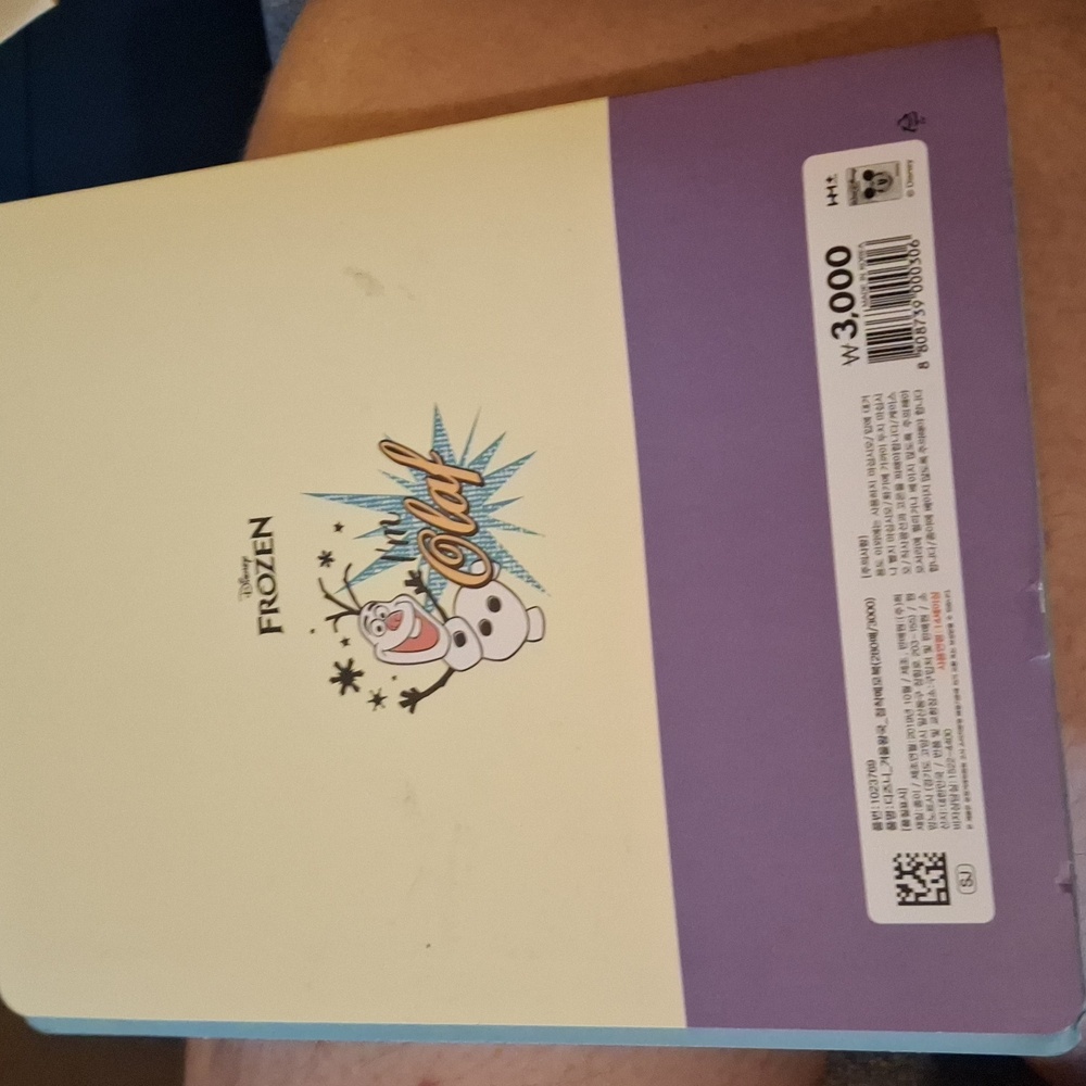 Disney Frozen Olaf Notebook Purple Anna Elsa Snow Sisters Sticky Notes Folder - Picture 4 of 5